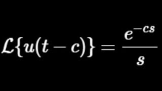 Diff Eqn Laplace of unit step function utc [upl. by Troyes]