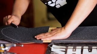 How to Trim amp File Grip Tape  Custom Skateboard [upl. by Sower]