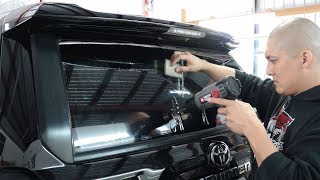 How to Toyota 4Runner solo back window tint install [upl. by Womack]