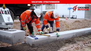 Vacaturevideo  Groenen Groep  Stratenmaker [upl. by Saxet]