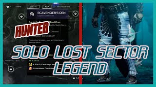 EASILY Acquire NEW Exotic Boots Star EaterScales Solo Legend Lost Sector HUNTER  Destiny 2 [upl. by Esille832]