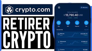 Comment Retirer Ses Crypto Sur CryptoCom  2024 [upl. by Leede]