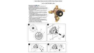 How to adjust temperature limit on Grohe Pressure Balance VavleI [upl. by Francois]