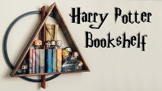 Custom HARRY POTTER DEATHLY HALLOWS Floating Shelf  How To Build  Woodworking [upl. by Cheke586]