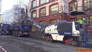 4K Asphalt Milling  Wirtgen W 120 CFi Bobcat S650 Wirtgen W 60 Ri amp Trucks [upl. by Eytteb]