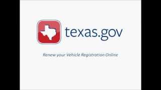 Texasgov Vehicle Registration Renewal Demo Video [upl. by Cia]