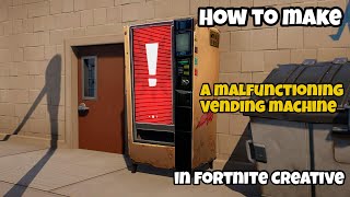 Fortnite creative Malfunctioning vending machine tutorial [upl. by Jeraldine800]