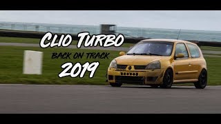 Clio 182 Turbo 2019  Catch up and Anglesey Circuit [upl. by Etnovert936]