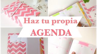 Como hacer una AGENDA  ó libretaencuadernado básico [upl. by Roz]