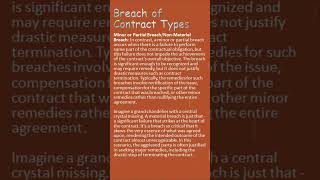 Types of Breach of Contract in Construction A Comprehensive Guide [upl. by Tempest]