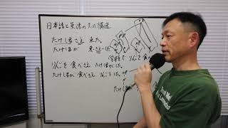 04 日本語と英語の文の構造 02【前学期 岐阜大学 牧秀樹 言語学 講義 】 [upl. by Sjoberg]