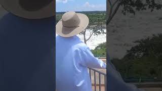 Museveni enjoying the Karuma hydro power Dam [upl. by Etsyrk]