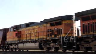 LOTS of BNSF action from Oklahoma City to Norman Also friendly rail crews 2232013 [upl. by Dusty564]