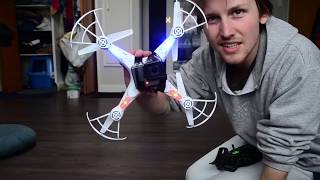 Syma X5SW1 X5SW REVIEW  50 Drone can it use a GOPRO [upl. by Nawotna956]