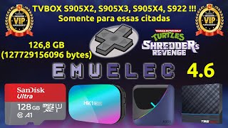 Emuelec Parceiros 46  128GB  TVBOX Amilogic com DTB S905X3 pode trocar para DTB S905X4 ou S922X [upl. by Ssirk]