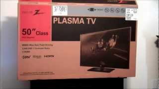 Zenith 50quot Plasma TV 1080p Model Z50PV220 from Sears for 549 Unboxing and Review [upl. by Balfore370]