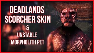 ESO Unstable Morpholith Pet and Deadlands Scorcher Skin Guide [upl. by Boycey292]