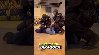 ✅Estas son las imágenes de la exhibición de protección de personas en la Feria de Zaragoza [upl. by Ahcarb818]