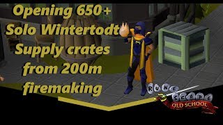 OSRS Ironman Skiller  Loot From 650 Solo wintertodt crates [upl. by Sayles]