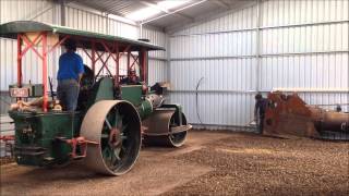 Aveling amp Porter compound steam roller [upl. by Ahseinek638]