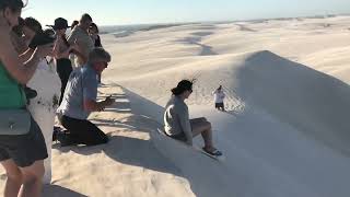 Sandboarding  Lancelin Sand Dunes Perth Australia  Watch till the end…😜 [upl. by Ardrey]