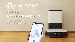 TPLink  Tapo RV20 Mop Plus  MagSlim LiDAR Navigation Robot Vacuum amp Mop  Smart AutoEmpty Dock [upl. by Neils901]