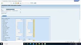 How to check production stock in sap  How to check Production Order information  TCODE  COOIS [upl. by Odilia982]