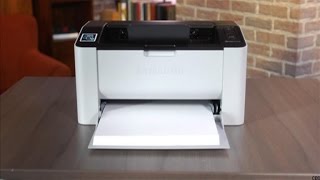 Samsung SLM2020W Printer review A bitesized monochrome laser with NFC connectivity [upl. by Ayocal563]