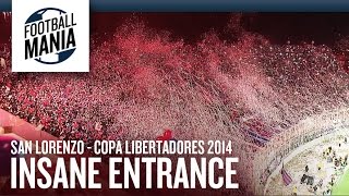 San Lorenzo Insane Entrance Copa Libertadores 2014 Final [upl. by Ahtiek]