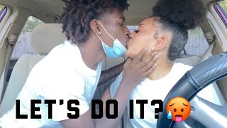 LETS quotDO ITquot IN THE BACKSEAT PRANK ON MY GIRLFRIEND MUST WATCH [upl. by Ritz6]