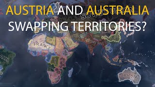 HOI4 Timelapse  What if Austria and Australia swapped their territories in WW2 [upl. by Morton409]