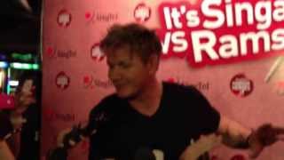 Gordon Ramsay At The Singtel Hawker Heroes Challenge [upl. by Erastes647]