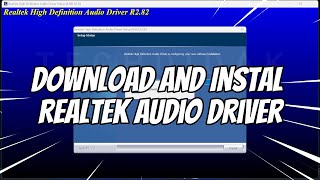 Cara Download and Instal Realtek Audio Driver di Windows 11 [upl. by Toomay]