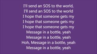 The Police  Message In A Bottle  The Lyric Video [upl. by Tonia]