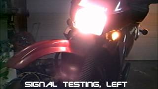 Kawasaki KLR650 LED turnsignal install [upl. by Valdemar]