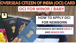 OCI CARD FOR MINORS IN 2023  OCI FOR US CANADIAN NEWBORNS  STEP BY STEP APPLICATION GUIDE [upl. by Corbett162]