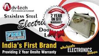 Electric Self Door Lock 2 year onsite warranty  free Installation  Advtech Whatsapp On 9654689898 [upl. by Gualterio]