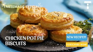 Chicken Pot Pie Biscuits A Handheld Twist on a Beloved Classic [upl. by Nyladnarb717]