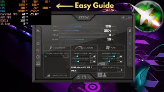 How to Setup MSI Afterburner amp on Screen Display 2024 Easy Guide [upl. by Scriven]