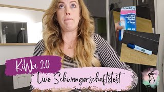 Live Schwangerschafttest  bin ich schwanger geworden im Kryozyklus  KiWu 20  ICSI Tagebuch [upl. by Hanway]