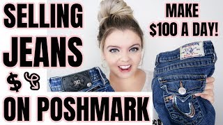 15 JEANS BRANDS SELLING ON POSHMARK FOR BIG PROFIT  POSHMARK SELLING TIPS  MAKE MONEY ONLINE 2020 [upl. by Bokaj845]