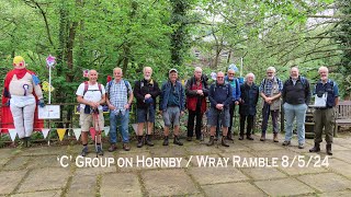 Sefton Road Ramblers C Group on Hornby  Wray Ramble 8 5 24 movie [upl. by Ahsinej]