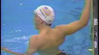 1988 Olympic Games  Swimming  Mens 100 Meter Backstroke Heats  David Berkoff USA WR [upl. by Niobe]