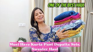 Best Kurta Pant Dupatta Sets Haul l Dream Simple [upl. by Marie]