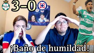 ¡GOLEARON A LA MÁQUINA  REACCIÓN SANTOS VS CRUZ AZUL JORNADA 11 CLAUSURA 2024 [upl. by Taber]