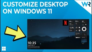 How to customize your Windows 11 Desktop with Rainmeter [upl. by Darice]