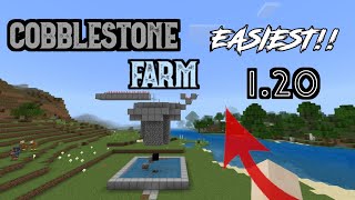 The Ultimate Guide to Cobblestone Farm in Minecraft Bedrock [upl. by Jeffy]