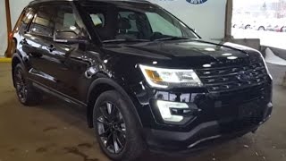 2017 Black Ford Explorer 4x4 XLT Review  Prince George Motors [upl. by Manthei]