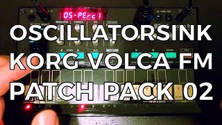 Korg Volca FM Patch Pack 02 Percussive  FREE [upl. by Ateinotna499]