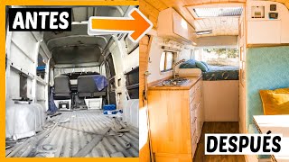 👉 Mira el cambio radical de esta furgoneta camper de 35 años💥 VAN CONVERSION 🔥Camperización COMPLETA [upl. by Dulcia244]